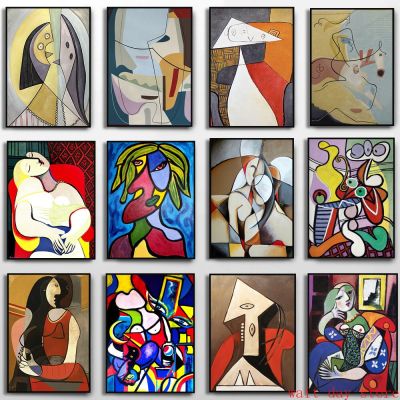 บทคัดย่อ P Ablo Picasso ฝันผู้หญิงผ้าใบจิตรกรรมศิลปะพิมพ์โปสเตอร์นิทรรศการที่มีชื่อเสียงผนังรูปภาพห้องนั่งเล่นตกแต่งบ้านใหม่