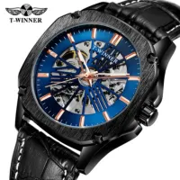 ---Fashion mens watch238814✷№✣ T - WINNER man fully automatic mechanical watch watch hollow out mechanical men watch mens watch