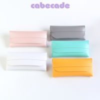 Cabecade 【คุณภาพสูง】กรณีแว่นตาแว่นกันแดดแว่นกันแดดแว่นตากรณีสีดำสีขาวหนังนิ่มสายตาสั้นกรอบแว่นตากรณี