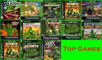 Army Men แผ่นเกม PS1 / PS2 แผ่นสำหลับเครื่องแปลงระบบ