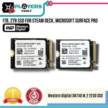NEW WD 2TB M.2 2230 SSD NVMe PCIe4x4 PC SN740 For Microsoft