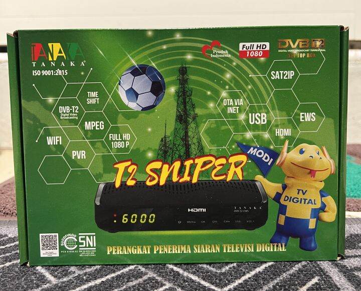 Set Top Box Tv Digital Tanaka Sniper set box tv digital antena tv tabung / set topbox tv digital