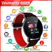 119Plus Sports Fitness Pedometer Smart Watch Men Watch Ladies Sleep Monitoring Waterproof Smart Watch for iPhone Xiaomi Huawei