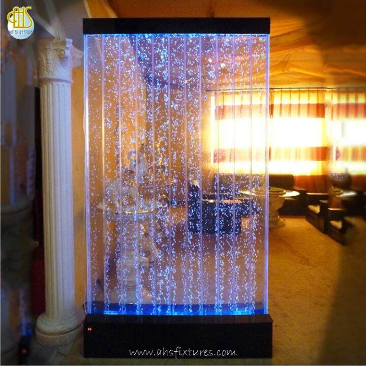 Bubble Water Wall Partition Room Divider Water Features Acrylic Bubble