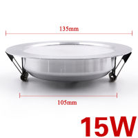 【♘COD Free Cas♘】 can511637234 Enwye ดาวน์ไลท์เพดาน Led สีเงิน5W 7W 9W 12W 15W วอร์มไวท์/ไฟ Led สีขาวเย็น Ac 220V 230V 240V (สีวอร์มไวท์เงิน)