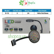 Đèn led kẹp mini Jeneca D1s kẹp miệng kính cho bể cá cảnh 3 chế độ màu