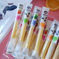 Milk Stick นมแท่งรสผลไม้ อร่อย หอม หวาน อายุการเก็บรักษา 12 เดือน ดูวันผลิตข้างซอง