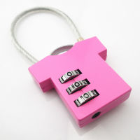 Durable Suitcase Lock Combination Cable Lock Mini Box Padlock Steel Wire Padlock Metal Luggage Lock