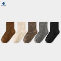 5 Pairs /Lot Baby Boys Boneless Combed Cotton Socks Winter Toddler Girl Solid Stripe Plain Children Socks For Kids Miaoyoutong