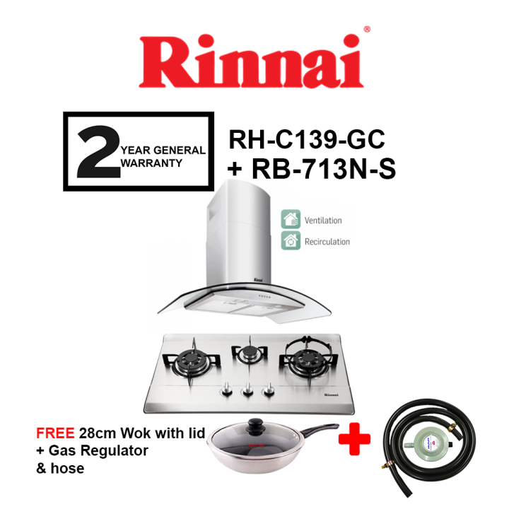 Rinnai RHC139GC 90cm Chimney Hood / RHC139GC Cooker Hood