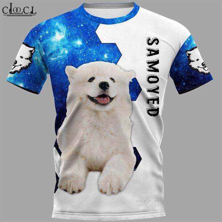 2023-newest-summer-fashion-popular-samoyed-men-women-t-shirt-3d-print-harajuku-streetwear-couple-tops-drop-shipping