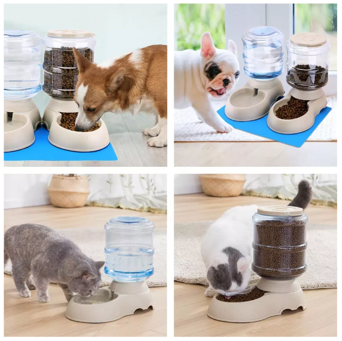 GRAVITY PET FOOD FEEDER AND WATER DISPENSER 3.8 LITERS Lazada PH