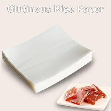 100/500 Sheets Edible Glutinous Rice Paper Practical Candy Sugar Coated  Wrapping Paper Nougat Edible Paper Candy Wrapper