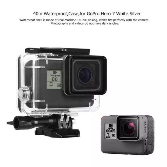 best-seller-เคสกันน้ำ-แบบใส-gopro-hero-7-6-5-2018-gopro-7-white-silver-ยี่ห้อ-sheingka