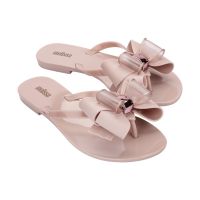 2023 New Women Jelly Flip Flop Melissa Harmonic Bow III Adulto Women Jelly Shoes Flat Slippers Melissa Shoes Woman