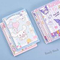 【Ready Stock】 ﹍∈ C13 60 Pages A5 Cartoon Sanrio Coil Notebook Cute Mymelody Kuromi Cinnamoroll Journal Notebook Kawaii Diary Sketchbook Office Accessories birthday gift