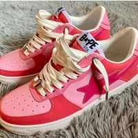 CODxdrrf5157 Bape Sta Ape-Man Head Low-Cut Fashion Trendy Sneakers Men Women Shoes Glossy Pink