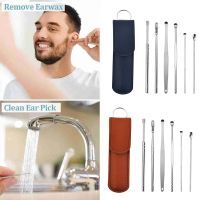 6PCS Ear Cleaner Wax Removal Tool Earpick Sticks Earwax Remover Curette Ear Pick Cleaning Ear Cleanser Spoon Health Care Earpick