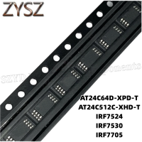 1PCS  TSSOP8-AT24C64D-XPD-T AT24C512C-XHD-T IRF7524 IRF7530 IRF7705 Electronic components