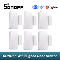 SONOFF DW2 WiFi สมาร์ทประตูแม่เหล็ก/เซ็นเซอร์หน้าต่างสมาร์ทโฮม EWeLink การแจ้งเตือนทำงานร่วมกับ Alexa Google Home