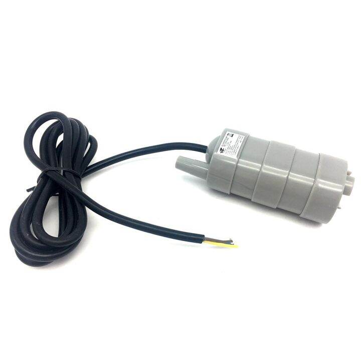 แปรงปั๊มน้ำแบบจุ่ม-dc-12v-24v-อัตราการไหลสูงสุด1000l-ชม-ยกได้สูงสุด5เมตร