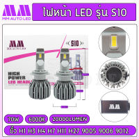 ไฟหน้าLED S10(รับประกัน 1 ปี 70W 6000K 20000LM)