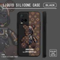 Arizino เคส Realme C55 C35 C21Y C25Y C11 2021 C17 C20 C20A  6i C12 C25 C15 9i C2 5//C3/5i/5S Realme 7i/8i/Narzo ตรง-เคสโทรศัพท์หมีแฟชั่นกันตกขอบ