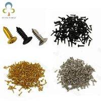 【HOT】 50pcs/lot Wholesale 3x12mm Bass Screws Pickguard Back Plate Mount Luthier GYH