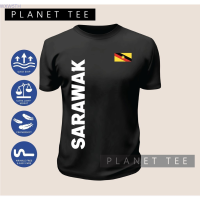 Sarawak 2023！New！Borneo - Design Knitted Casual T-shirt Short Sleeve Microfiber Suitable for Sports Size XS-3XL Mens New Fashion Penjual terbaik wanita tahun 2023 High quality products （Freeprinting of names）