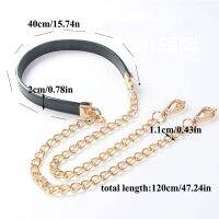 Yi Qing CILICAP Bag accessories PU high-grade light gold chain strap