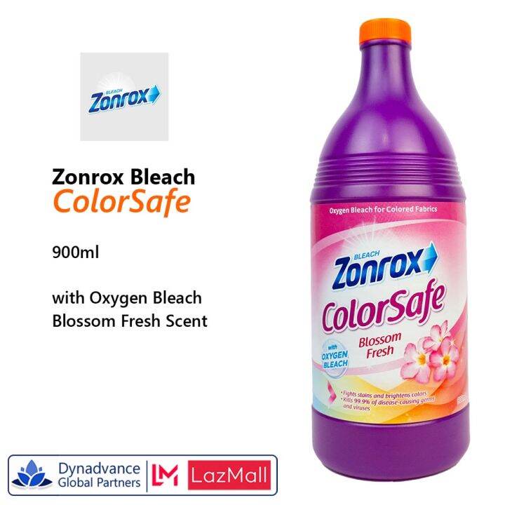 Zonrox ColorSafe Bleach 900ml Blossom Fresh Scent Oxygen Bleach For