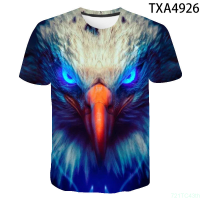 New Summer New Summer Eagle Printed 3D T-shirt Men Women Children Summer Cool Tee Tops Male Streetwear Cool T Shirt Boy girl Kids fashion versatile t-shirt