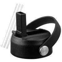 Wide Mouth Straw Lid for Hydro Flask Wide Mouth 32 40 Oz, Straw Lid with Handle and Straws,Replacement Sports Straw Cap