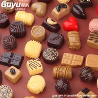 Simulated Chocolate Random Set Mini Dessert Miniature Resin Food Toy Model Doll House Accessories Ornaments Small Toys 【OCT】