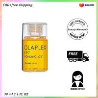 【Thailand Spot】โอลาเพล็กซ์ Olaplex No.7 Bonding Oil 30ml โอลาเพล็กซ์ บอนดิ้ง ออยล์ นับเบอร์เซเว่น to All Hair Types Boosts Shine Strengthens Repairs apply