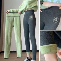 Winter Women Thicken Warm Leggings Thick Velvet Fleece Pants High Waist Female Thermal Leggins Cold Resistant Pants