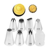 【CC】┅  8PCS Piping Nozzle Confectionery Pastry Sleeve Decoration Silicone Tools A Nozzles Icing