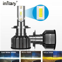 Infitary H7 HB3 LED ไฟหน้ารถหลอดไฟ1860ชิป20000LM 6500K 4500K H1 H3 H4 9004 9005 9006 9007 HB4ไฟตัดหมอกอัตโนมัติ