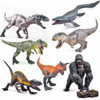 Dinosaur Figures Plastic Model Large Lifelike Mosasaurus Tyrannosaurus Rex Figure Velociraptor ​Open Mouth Dino Action Kids Toys