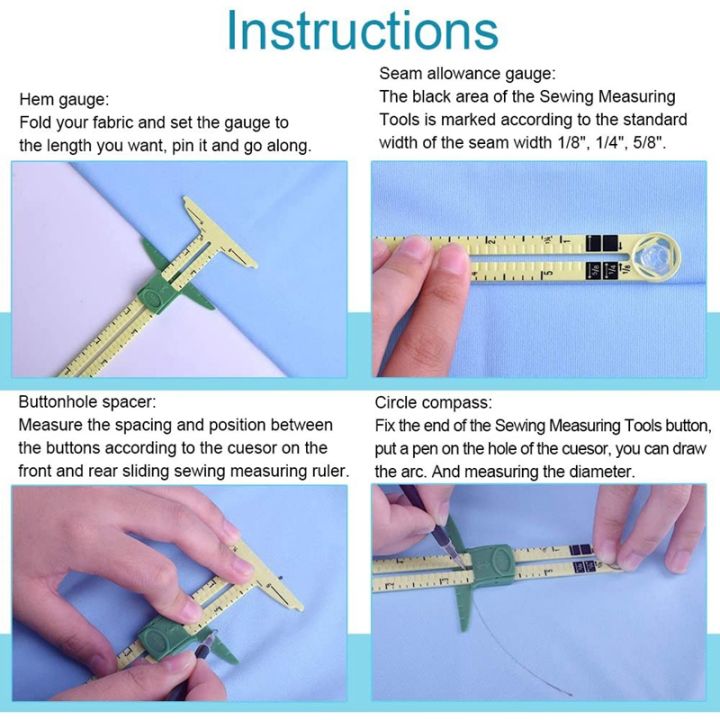 t-shaped-sliding-gauge-sewing-measurement-using-4-colors-of-fabric-thermal-erasing-pen-5-in-1-sewing-ruler-tool