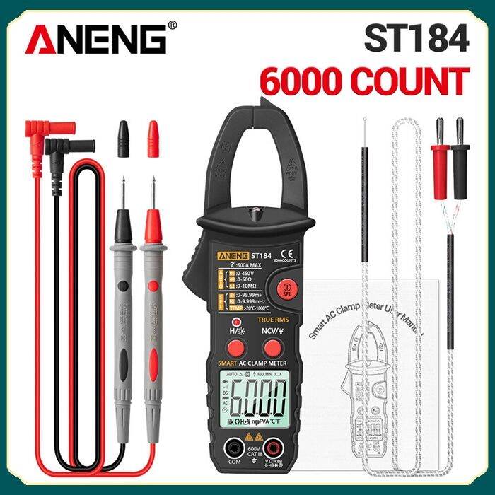 ：Digital Clamp Meter Multimeter Tester True RMS 6000 Count Multi