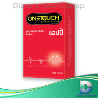 One Touch Happy วันทัช แฮปปี้ ถุงยางอนามัย Family Pack ขนาด 52 มม. ผิวเรียบ ผนังขนาน 12 ชิ้น 1 กล่องใหญ่