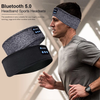 Bluetooth Sleeping Headphones Sports Headband Wireless Music Earphones Thin Soft Elastic Sweat Mp3 Eye For Side Sleeper