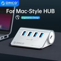 ORICO อลูมิเนียม USB Hub 4พอร์ต USB 3.0 HUB ความเร็วสูงมินิ S Plitter แบบพกพา Hub สำหรับแล็ปท็อปพีซีคอมพิวเตอร์ที่มี1เมตรสายเคเบิลข้อมูล