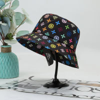 [hot]New Design Unisex Graffiti Print Fisherman Hat Women Summer Sunscreen Bucket Hat Outdoor Climbing Hip Hop Beach Cap for Men