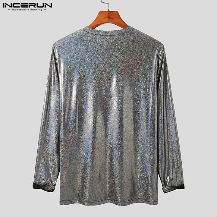 incerun-เสื้อยืดสำหรับดูเปียกแขนยาวสำหรับผู้ชายเสื้อยืดคอกลม-muscle-party-ชุดลำลอง-3