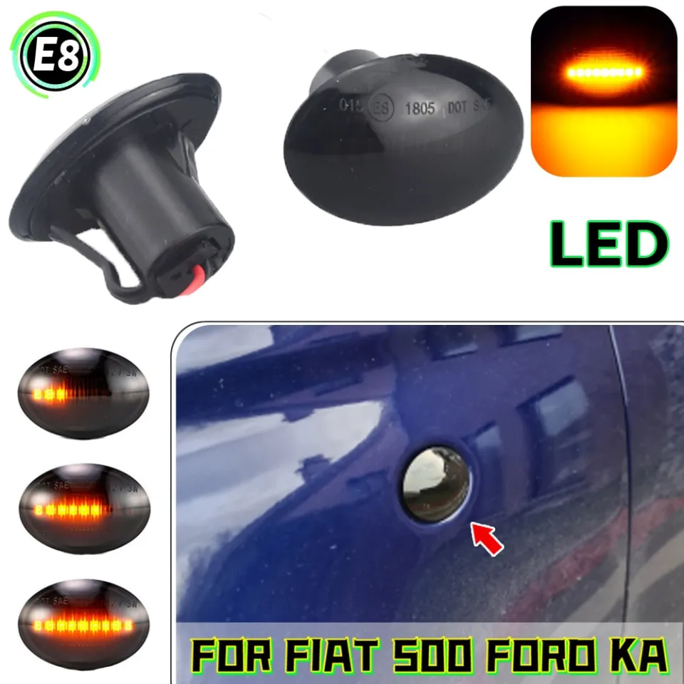 2PCS Led Dynamic Side Marker Turn Signal Light For Fiat 500 Ford KA Lancia  Lybra Ypsilon Maserati GranCabrio Granturismo - AliExpress