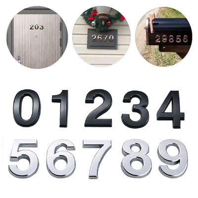 Self Adhesive 3D Number Stickers House Room Door Number Plate Sign for Home Apartment Cabinet Table Mailbox Outdoor Door Numbers-zptcm3861