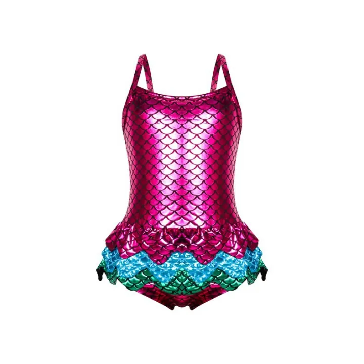 Mermaid Princess Girls Onepiece Swimsuits Summer Mermaid Swimwear