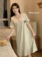 【Ready】? Nightgown for women summer th prcess sle sweet and fresh 23 new able jamas home clot